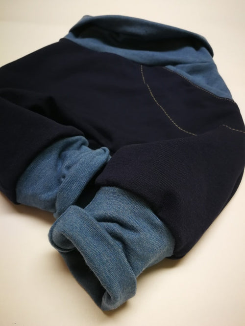 Dolgo nosljive hlače Temno Modre 66 (56-104)